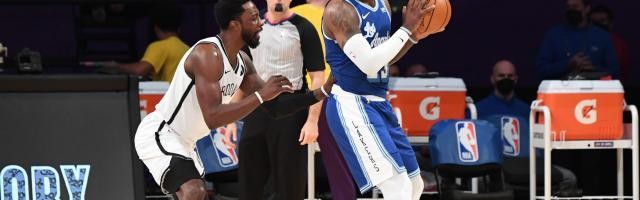 NBA赛事-35000分之夜 詹姆斯惨遇里程悲 篮网一招降服湖人